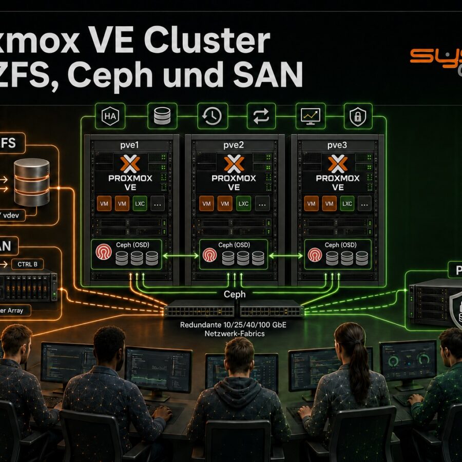 10. + 11.09.2026 - Proxmox best Practice Cluster mit ZFS, CepH, SAN (Aschaffenburg und Online)