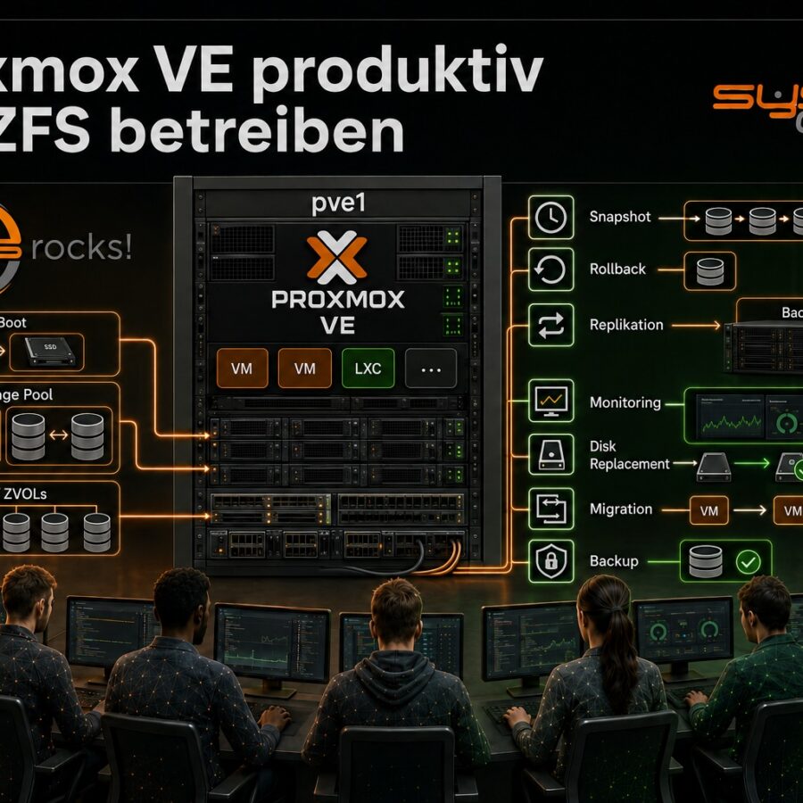 05. + 07.10.2026 (13:00 Uhr - 17:00 Uhr) - Proxmox produktiv mit ZFS betreiben (Onlinekurs)